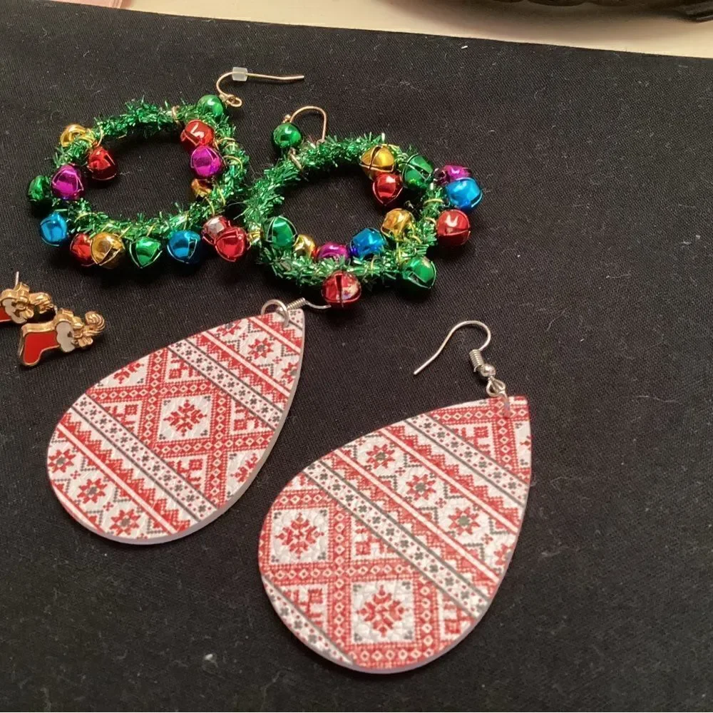 Celebrate Christmas With 3 Pair of Holiday Earrings